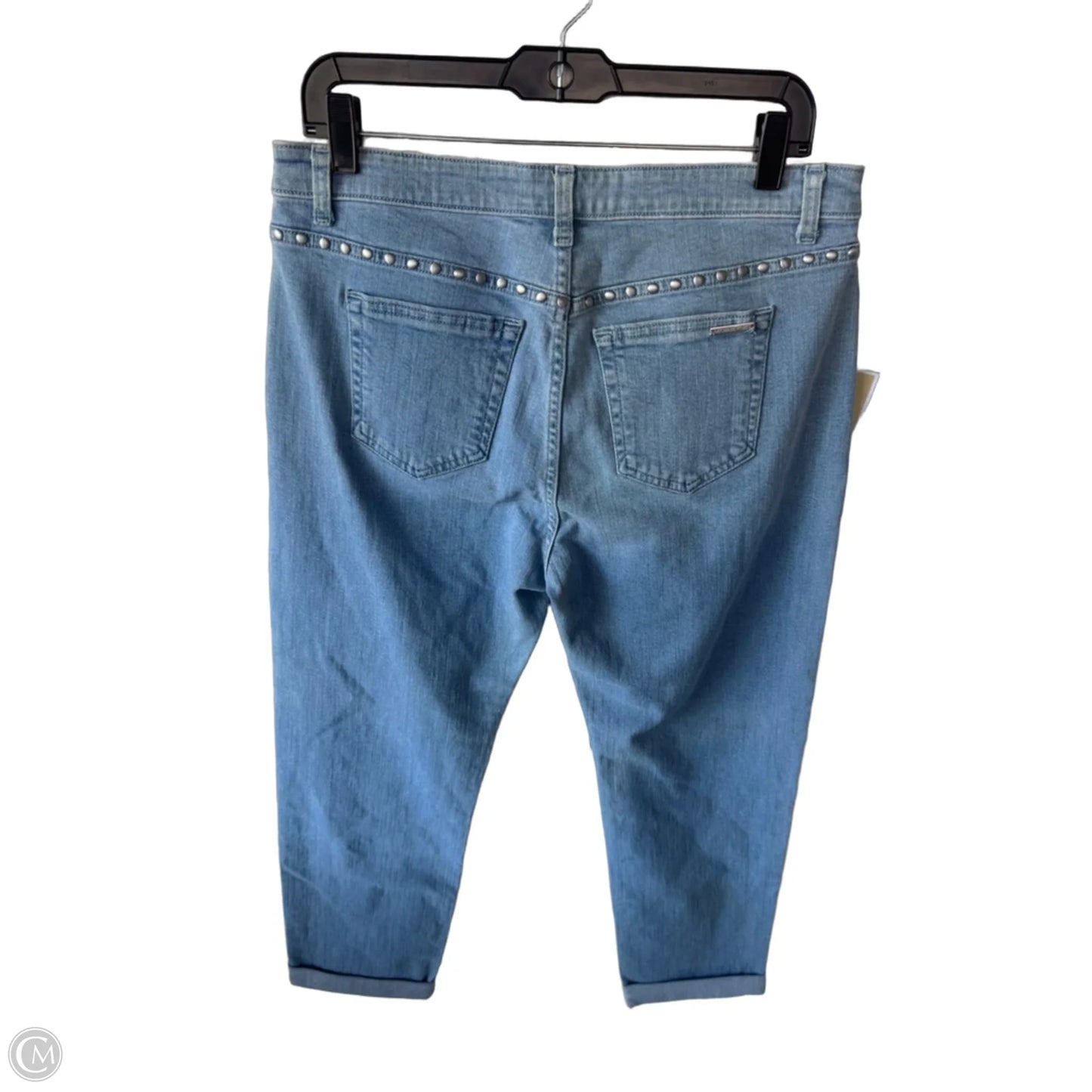 Jeans Straight By Michael By Michael Kors In Blue Denim, Size: 8