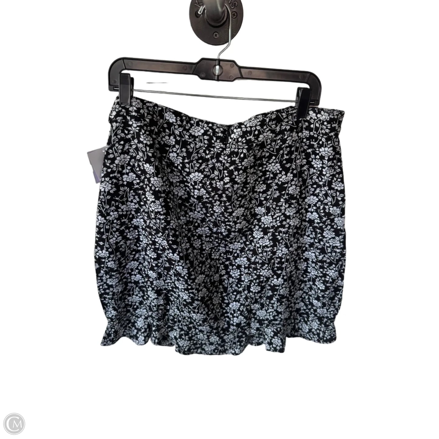 Skirt Mini & Short By Loft In Black & White, Size: 10