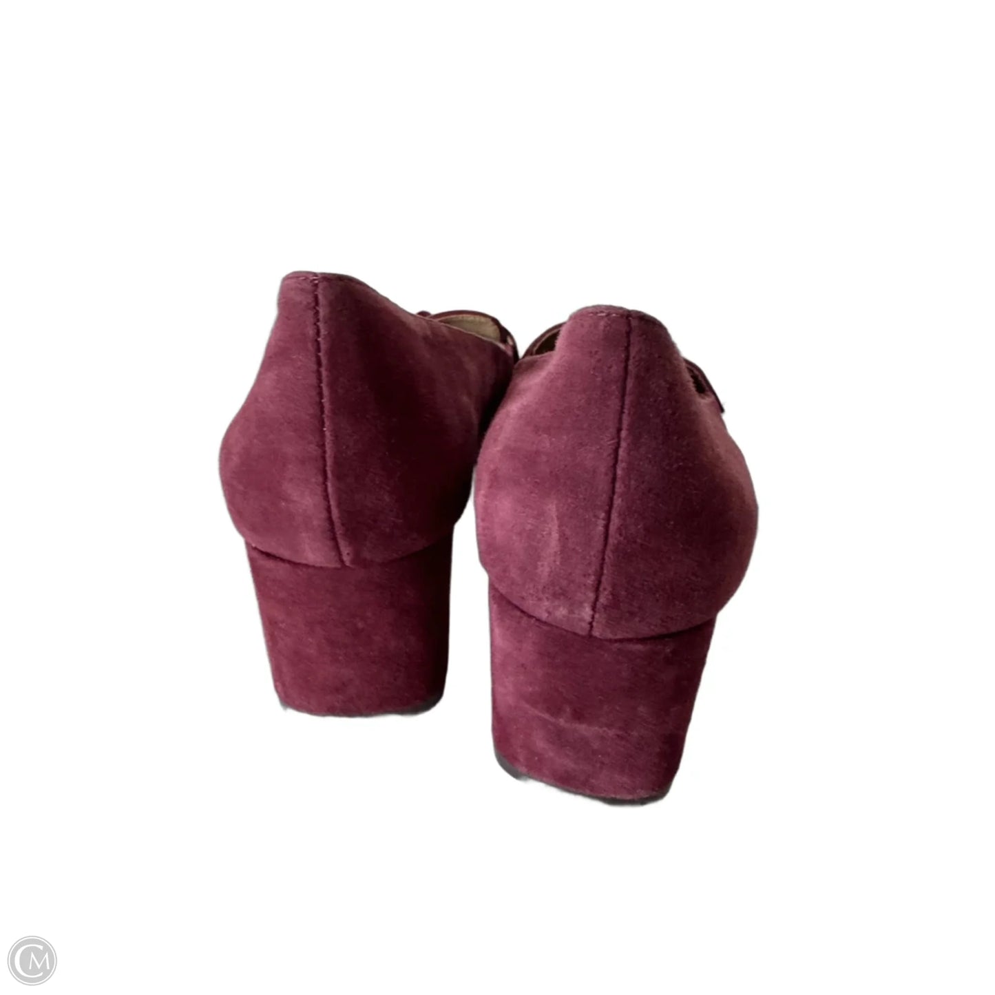 Shoes Heels Block By Ann Taylor In Purple, Size: 8