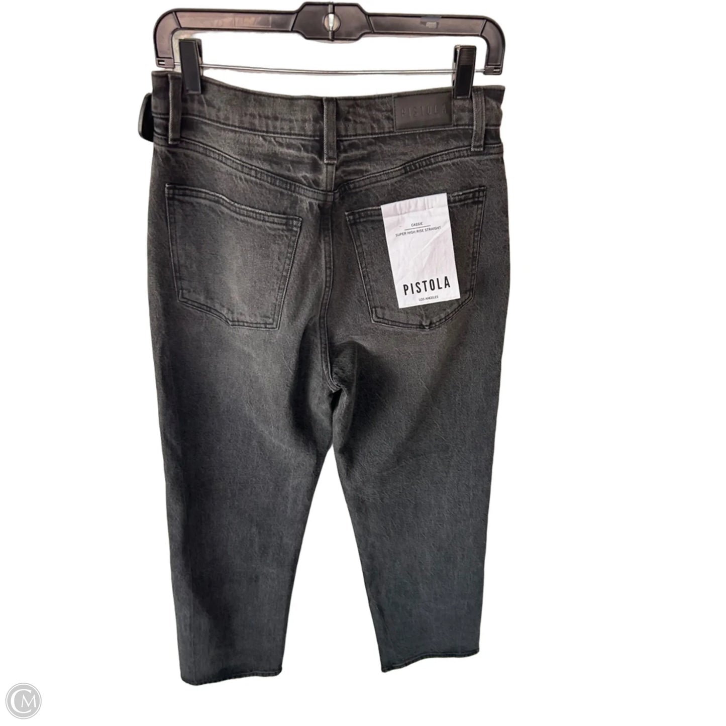 Jeans Straight By Pistola In Black Denim, Size: 6