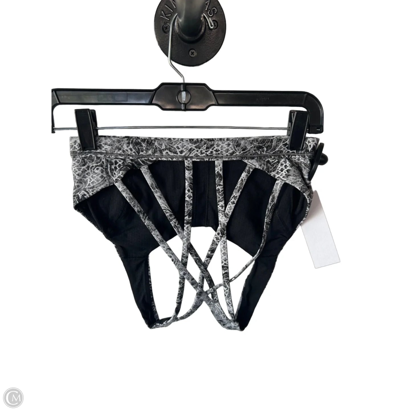 Athletic Bra By Lululemon In Black & Grey, Size: S