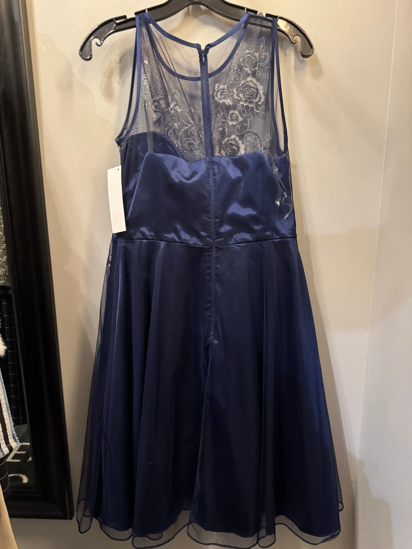 Dress Casual Midi By ONE BY EIGHT In Blue & Silver, Size: L