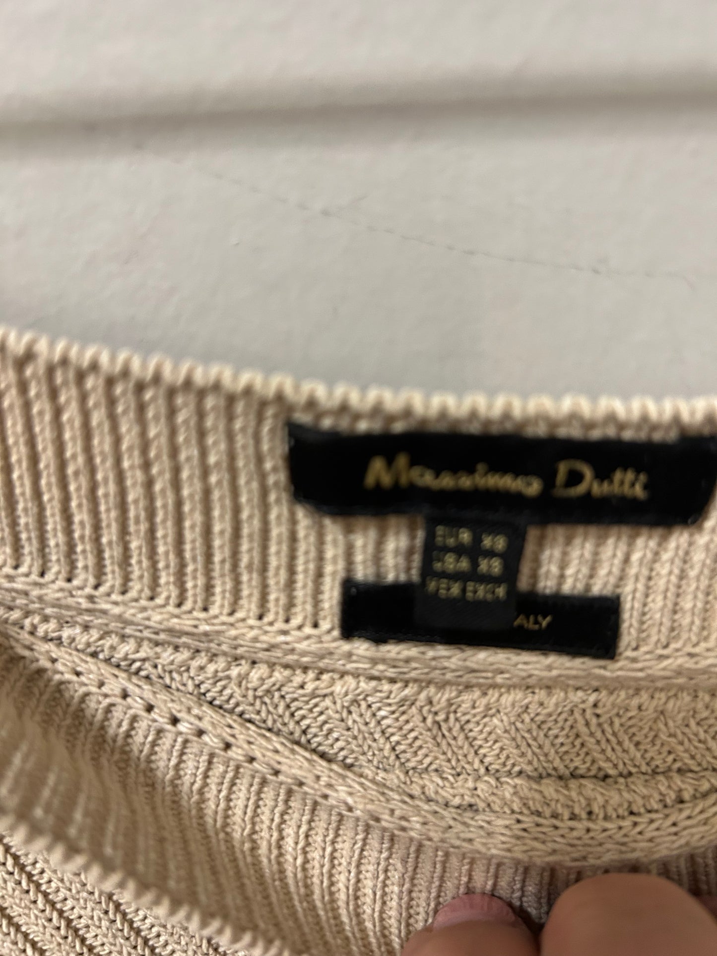 Sweater By Massimo Dutti In Tan, Size: Xs