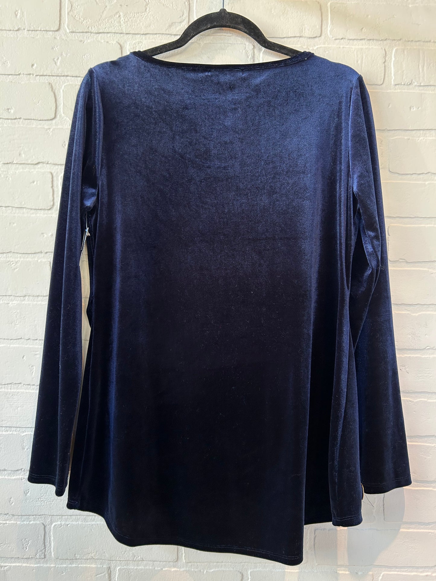Tunic Long Sleeve By TONTANA In Blue & Gold, Size: S