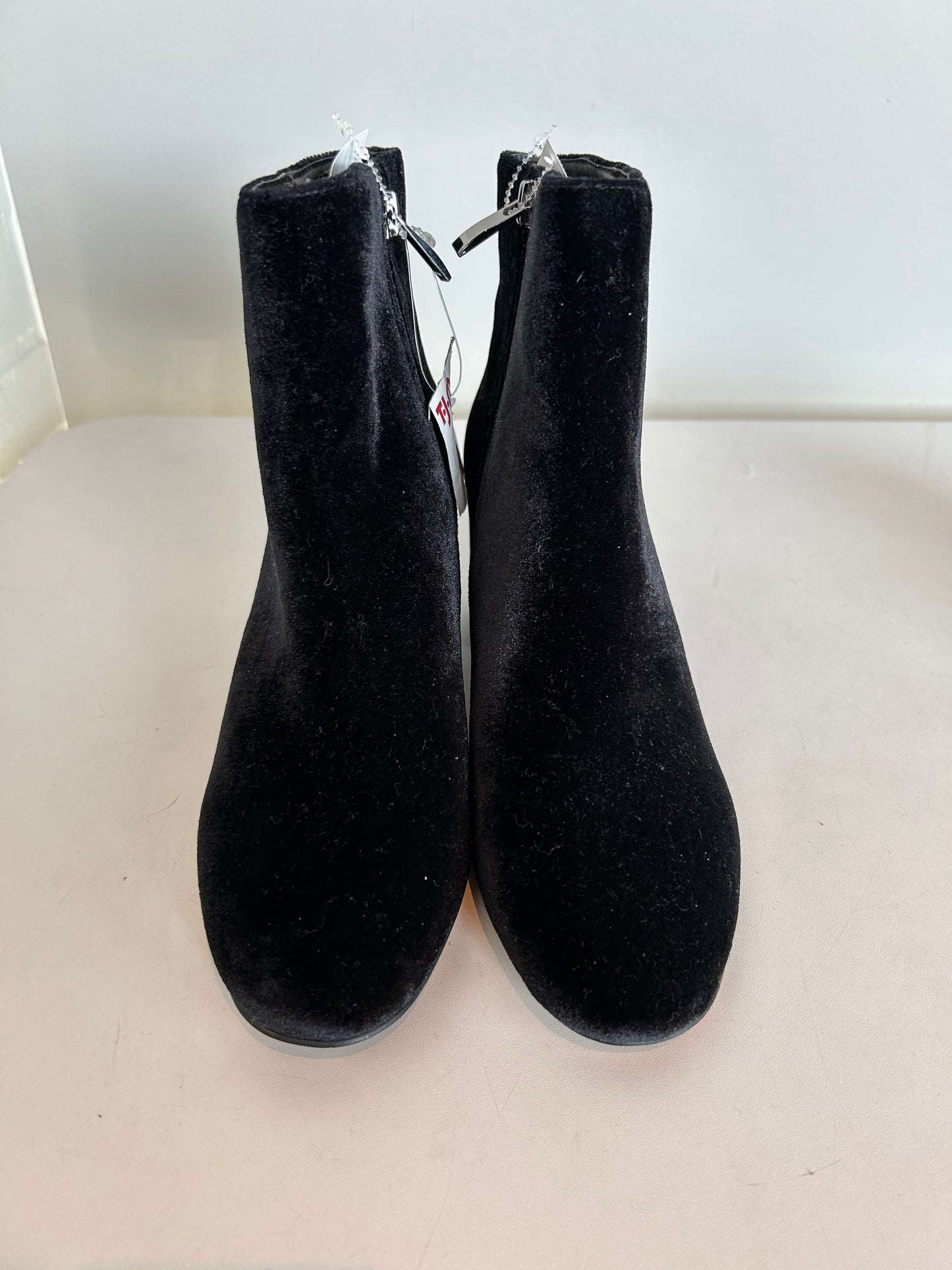 Boots Mid-calf Heels By Franco Sarto In Black, Size: 7