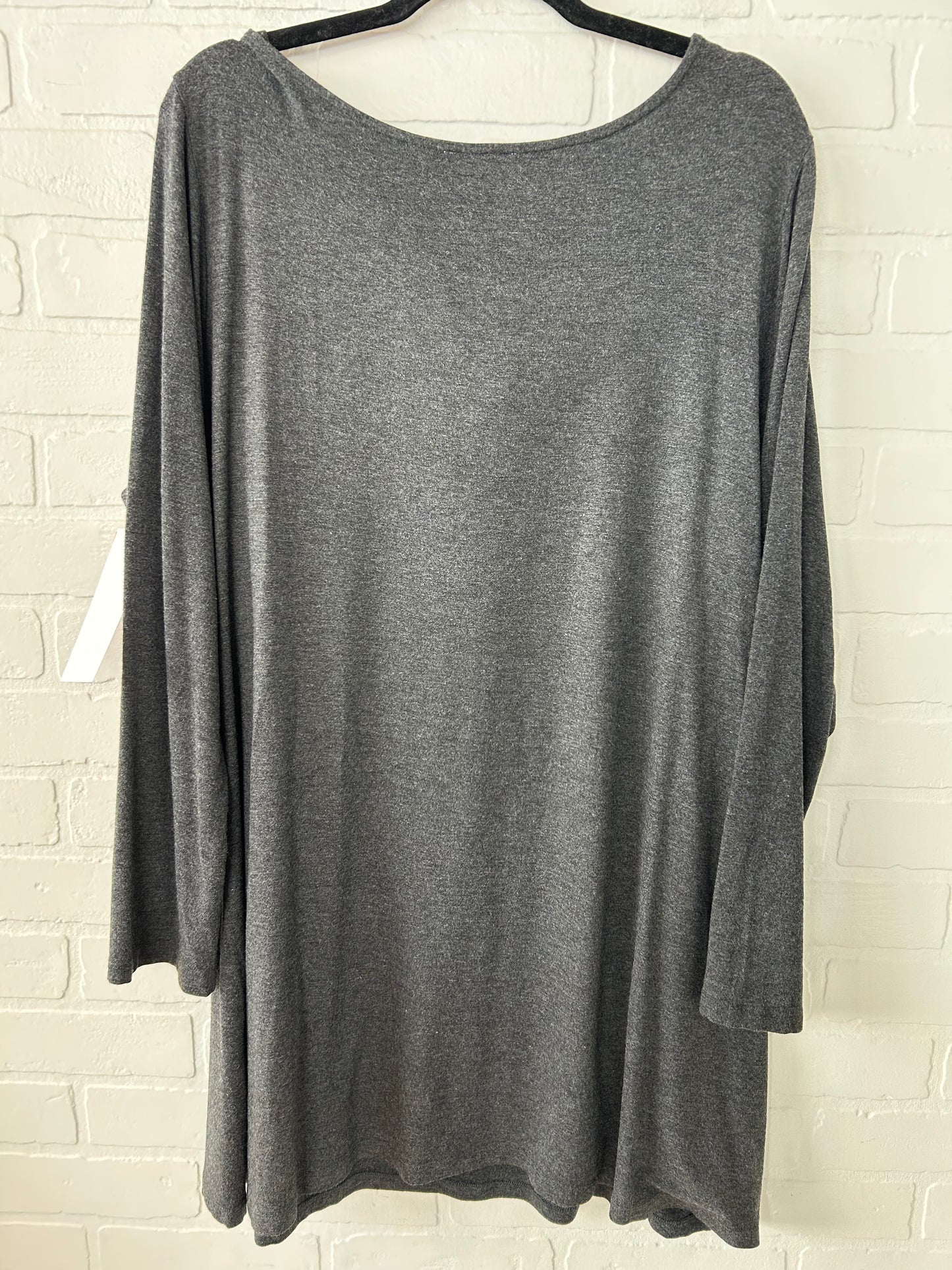 Tunic Long Sleeve By Soft Surroundings In Grey, Size: 2x