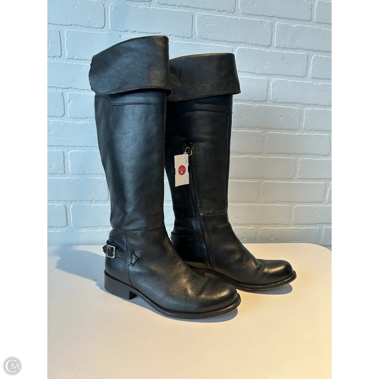 Boots Knee Flats By Steve Madden In Black, Size: 6.5