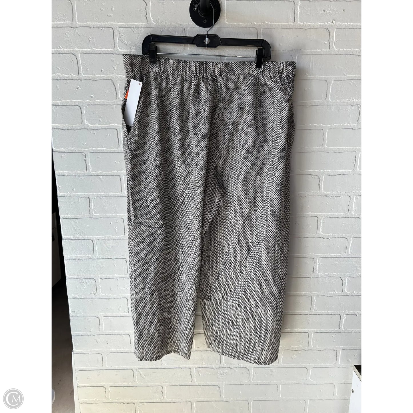 Pants Dress By Eileen Fisher In Black & Cream, Size: 16