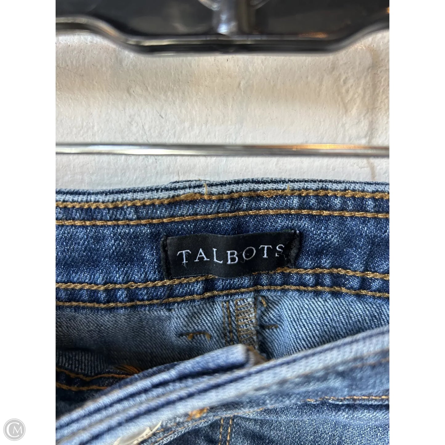 Jeans Cropped By Talbots In Blue Denim, Size: 12p