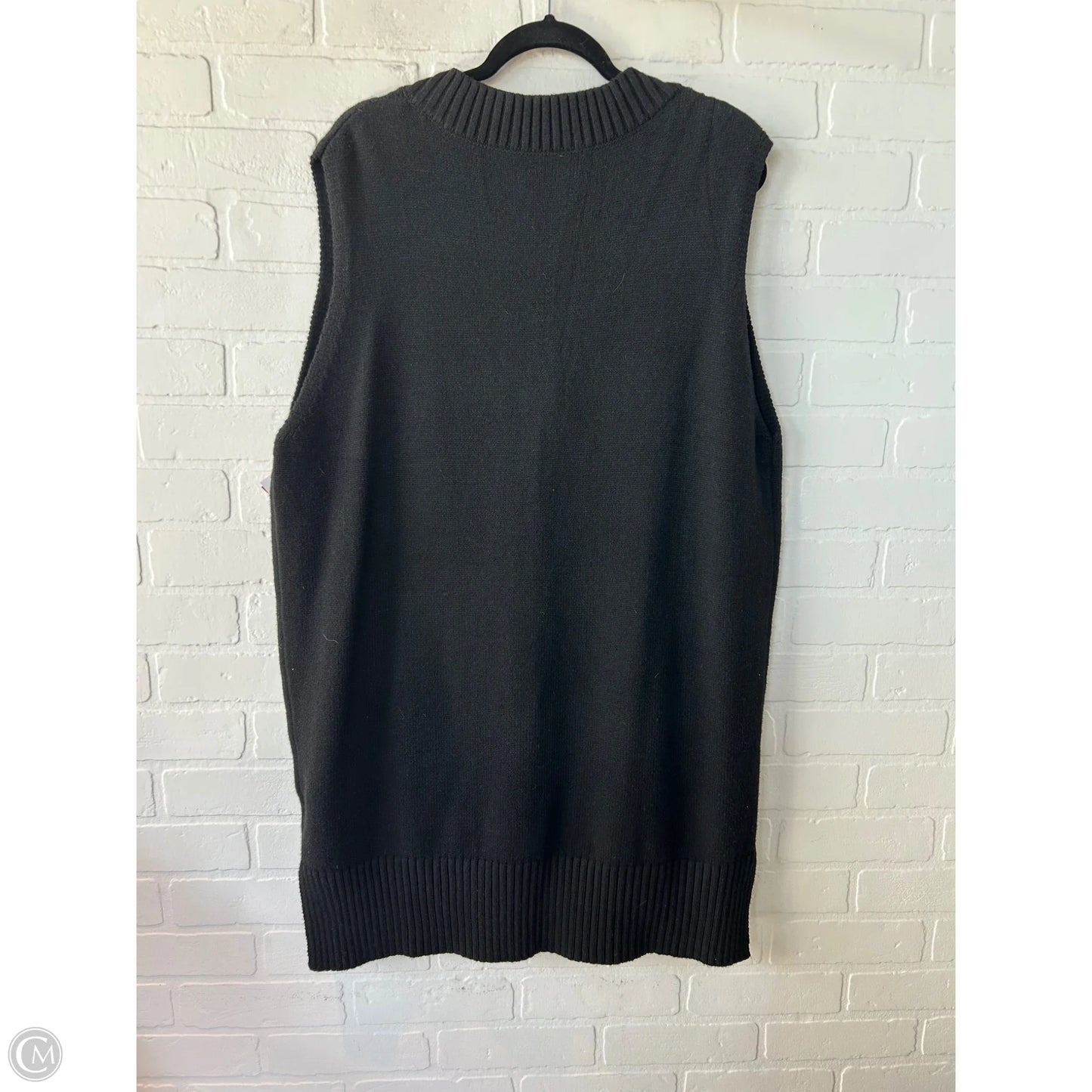 Vest Sweater By Cme In Black, Size: Xl