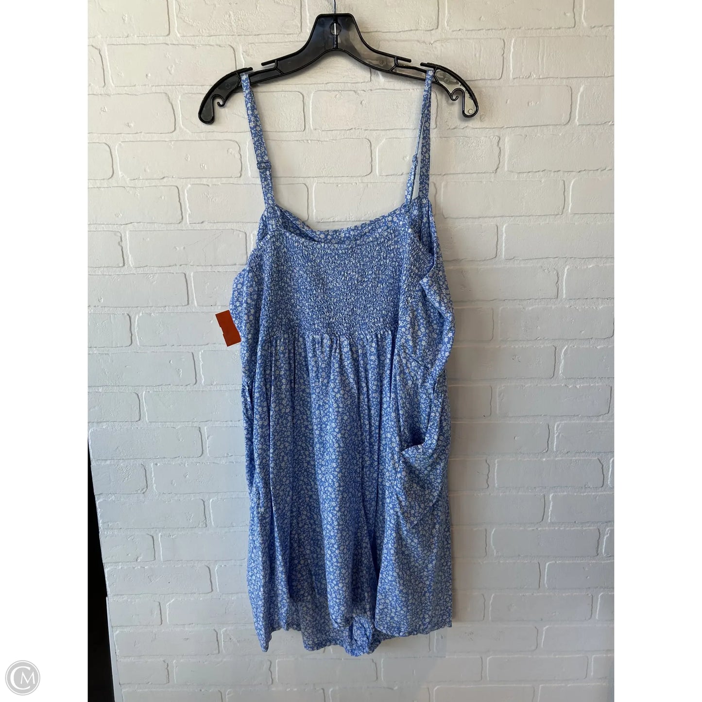 Romper By Old Navy In Blue & White, Size: 2x