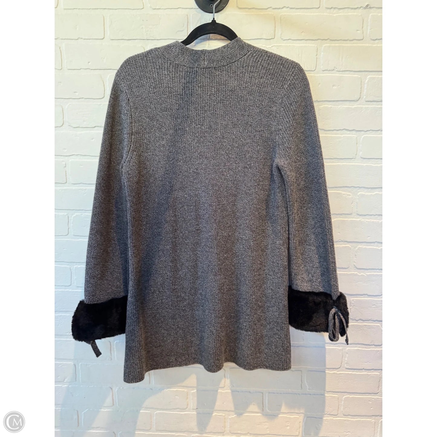 Dress Sweater By Nic + Zoe In Black & Grey, Size: Sp