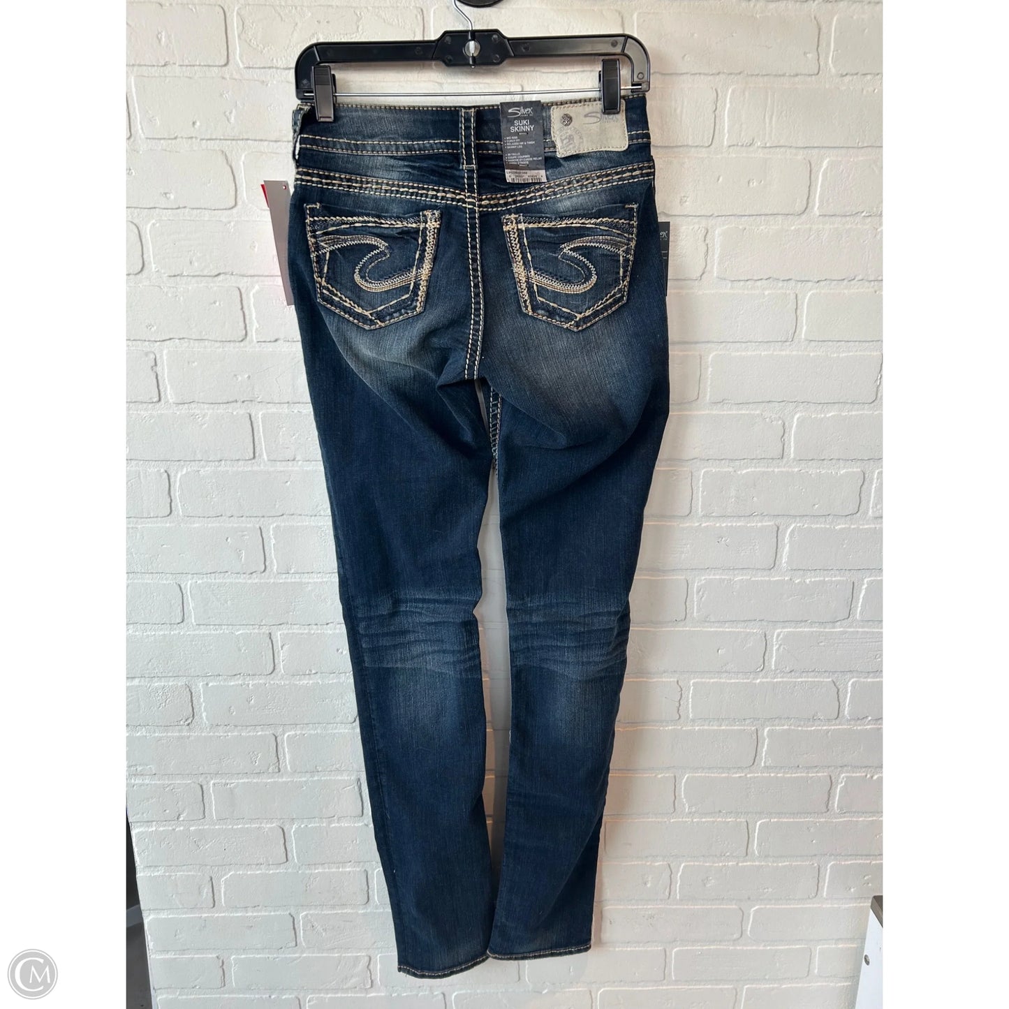 Jeans Skinny By Silver In Blue Denim, Size: 2
