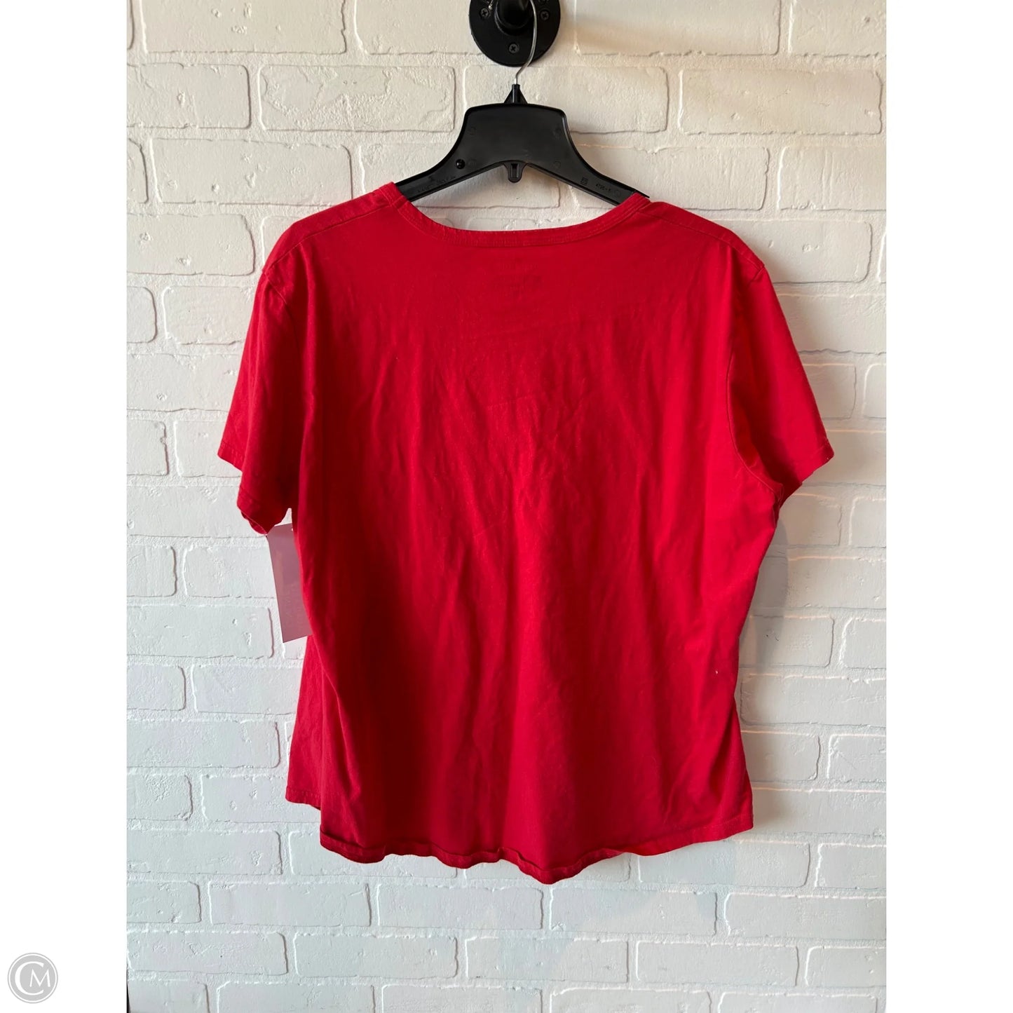 Top Short Sleeve Basic By Clothes Mentor In Red, Size: 2x
