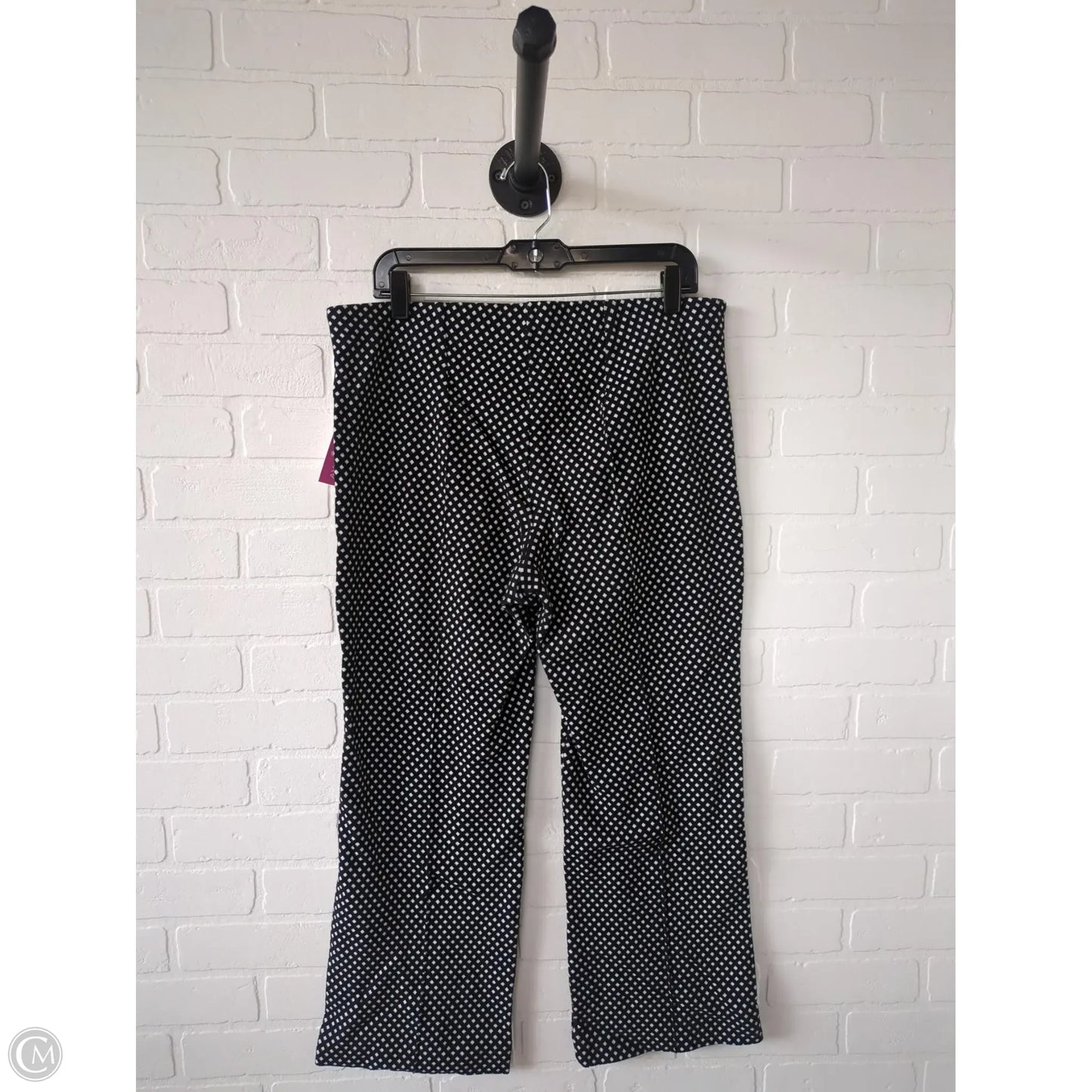 Pants Cropped By Anthropologie In Black & White, Size: 12