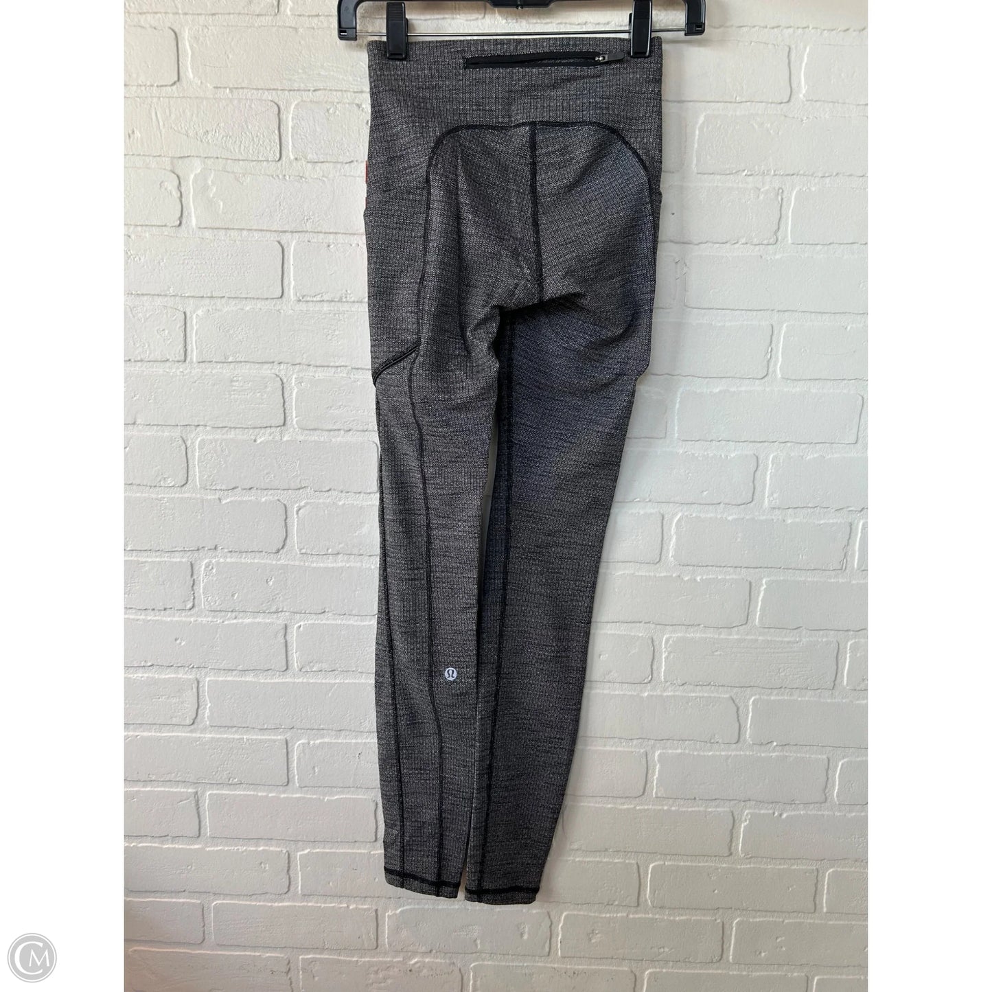 Athletic Pants By Lululemon In Black & Grey, Size: 2