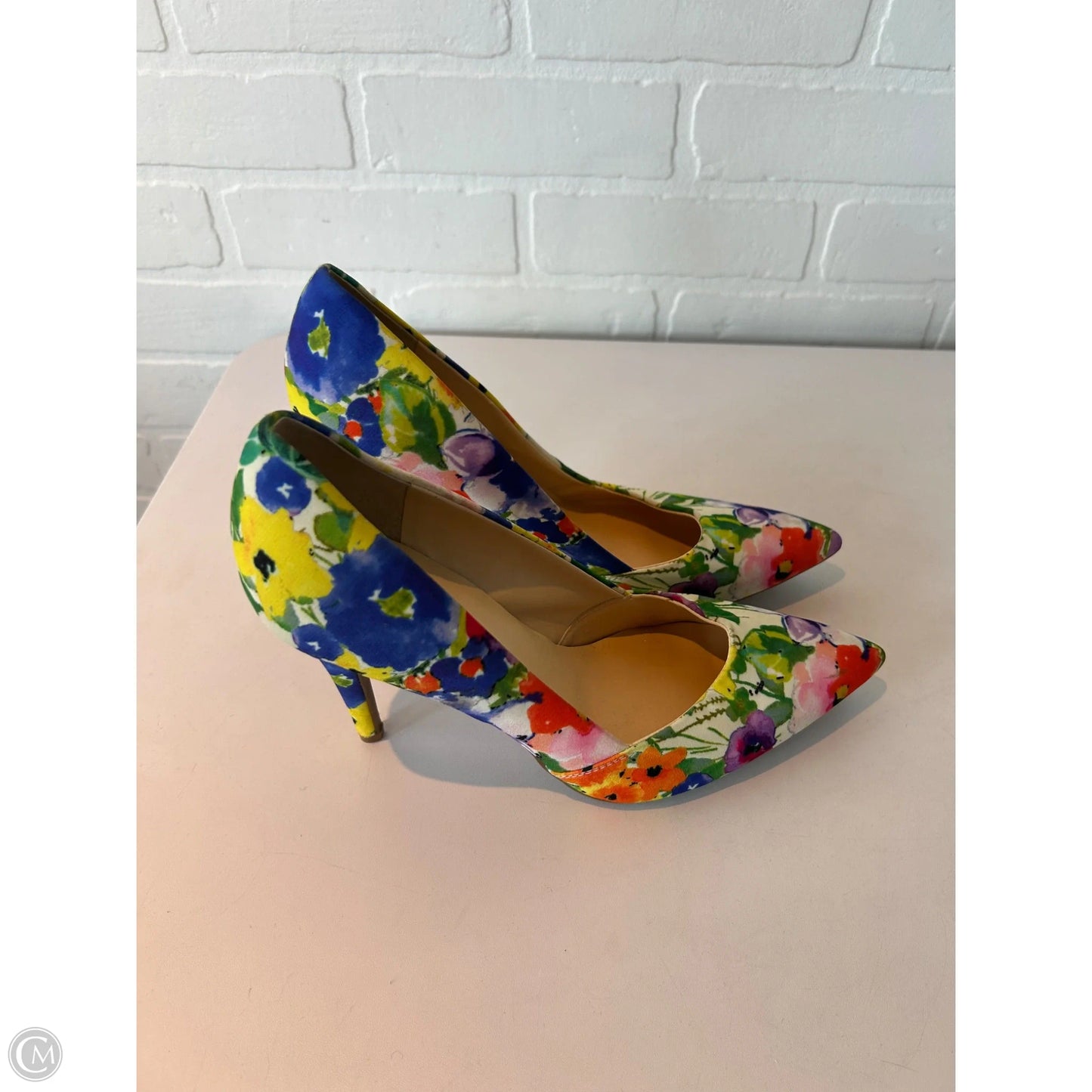 Shoes Heels Stiletto By Guess In Floral Print, Size: 10