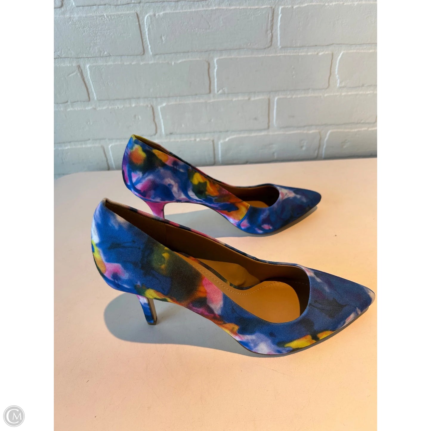 Shoes Heels Stiletto By Bcbgeneration In Blue & Pink, Size: 10