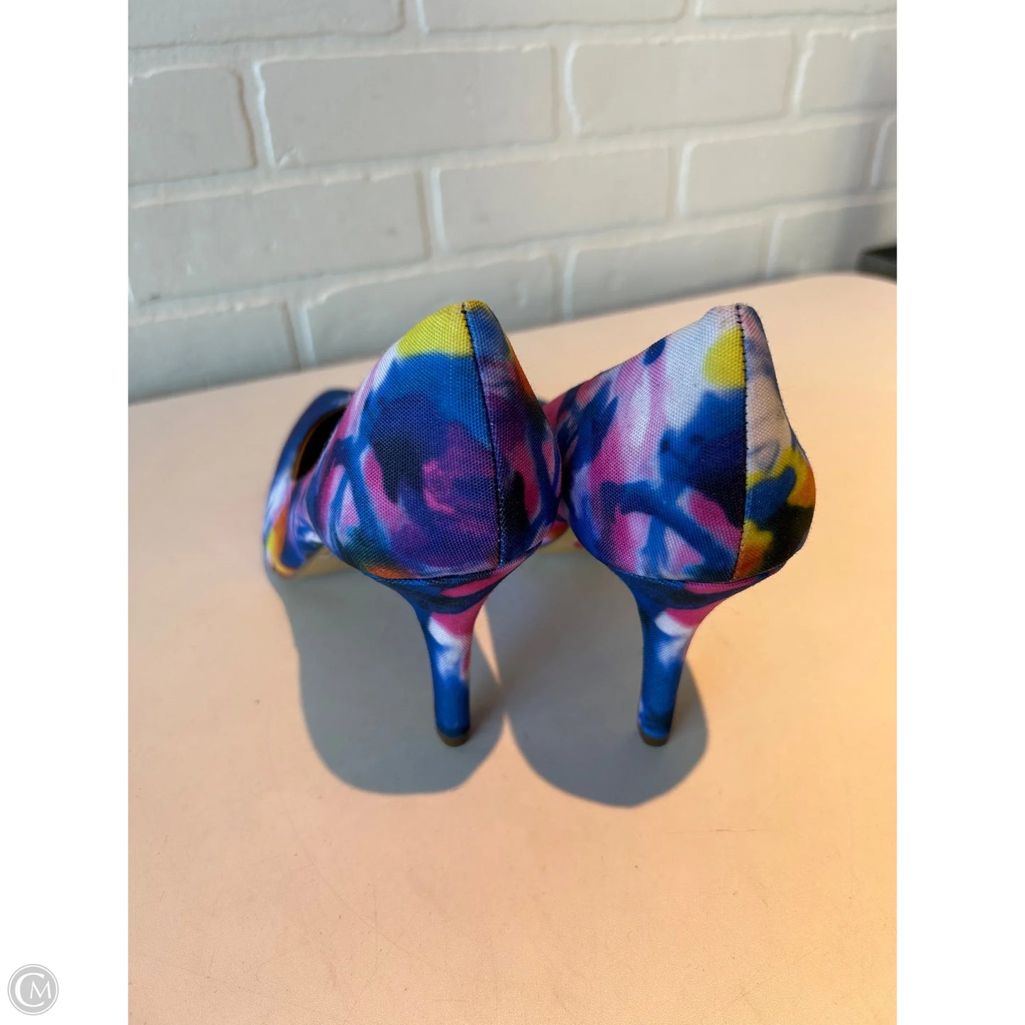 Shoes Heels Stiletto By Bcbgeneration In Blue & Pink, Size: 10