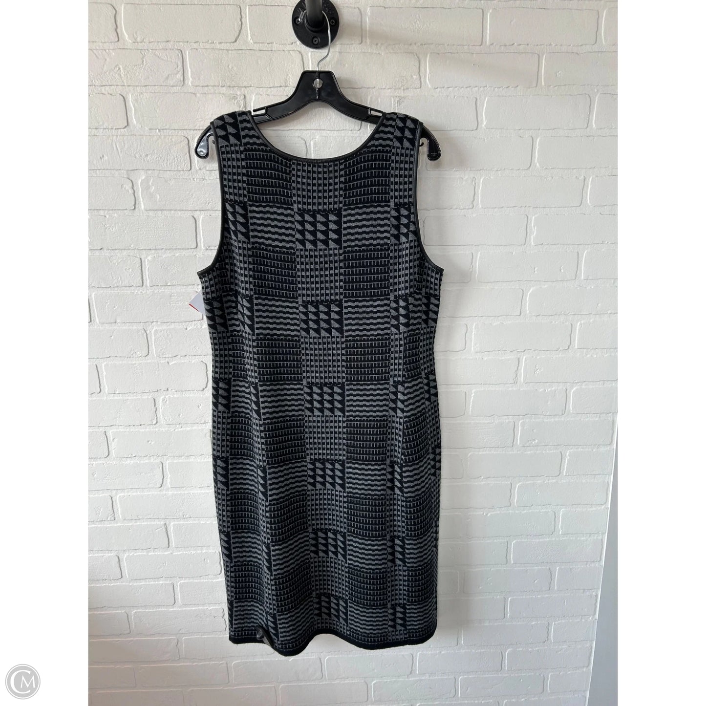 Dress Sweater By Halogen In Black & Grey, Size: Xl