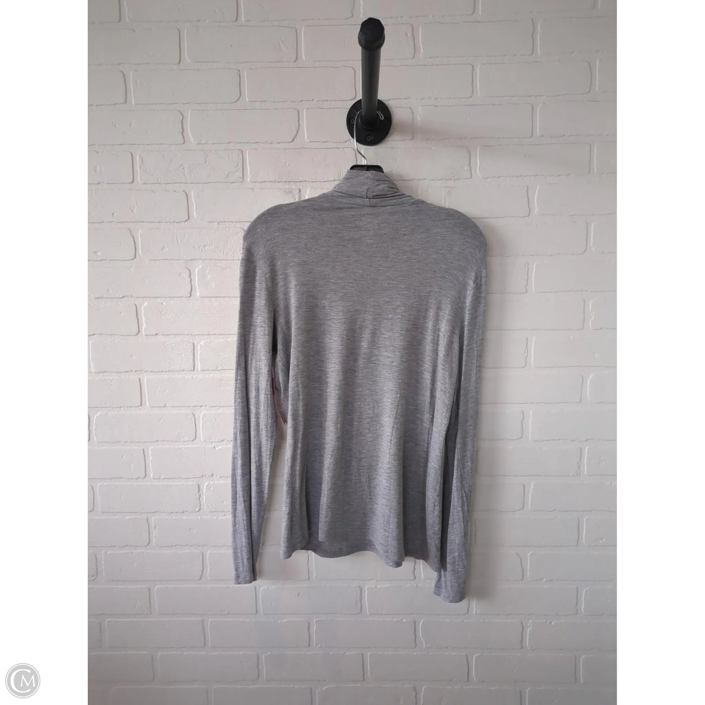 Top Long Sleeve Basic By Gap In Grey, Size: M
