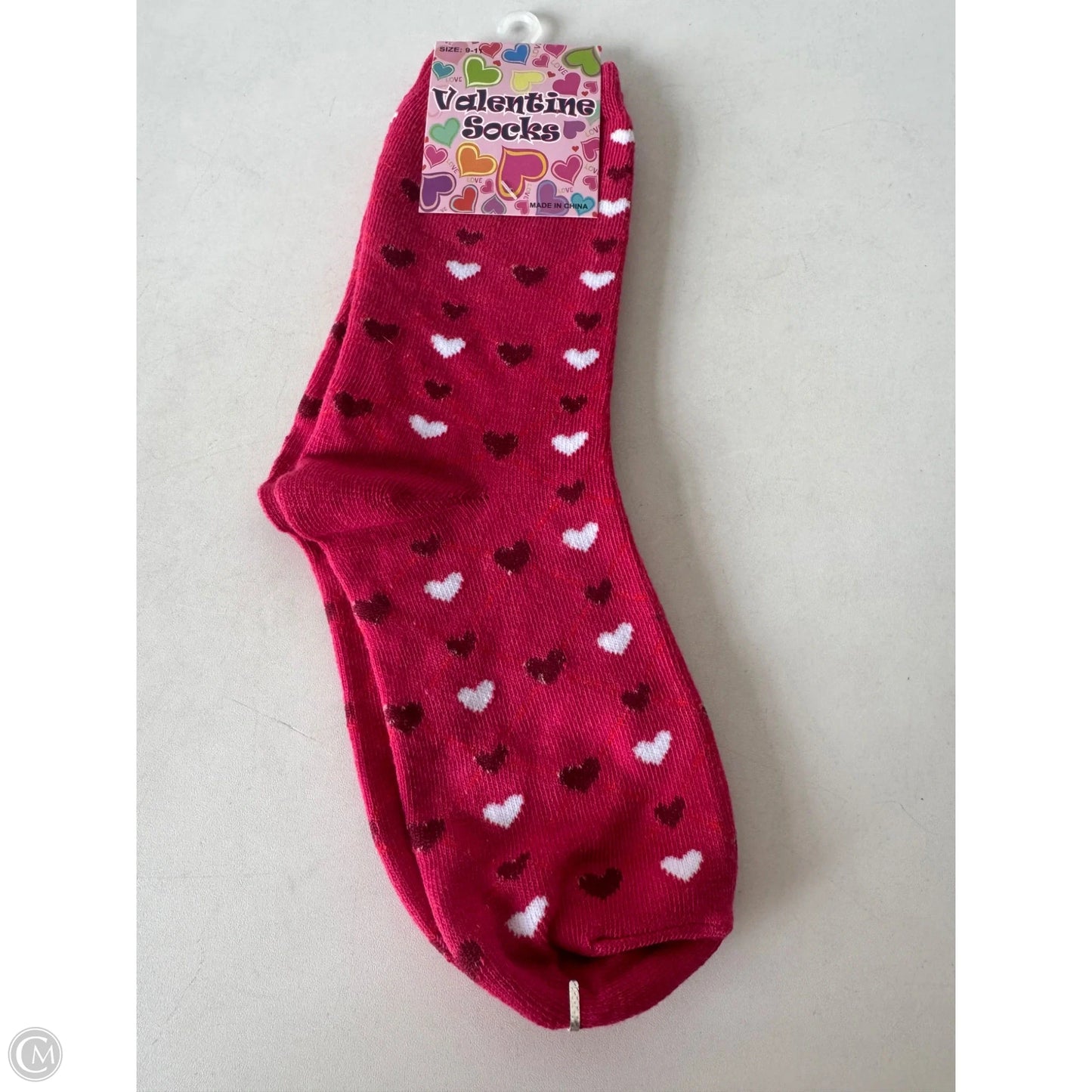 Socks By Clothes Mentor In Red & White, Size: 0