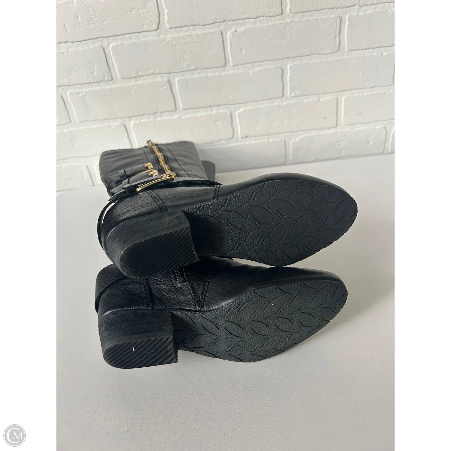 Boots Knee Flats By Cmb In Black, Size: 7