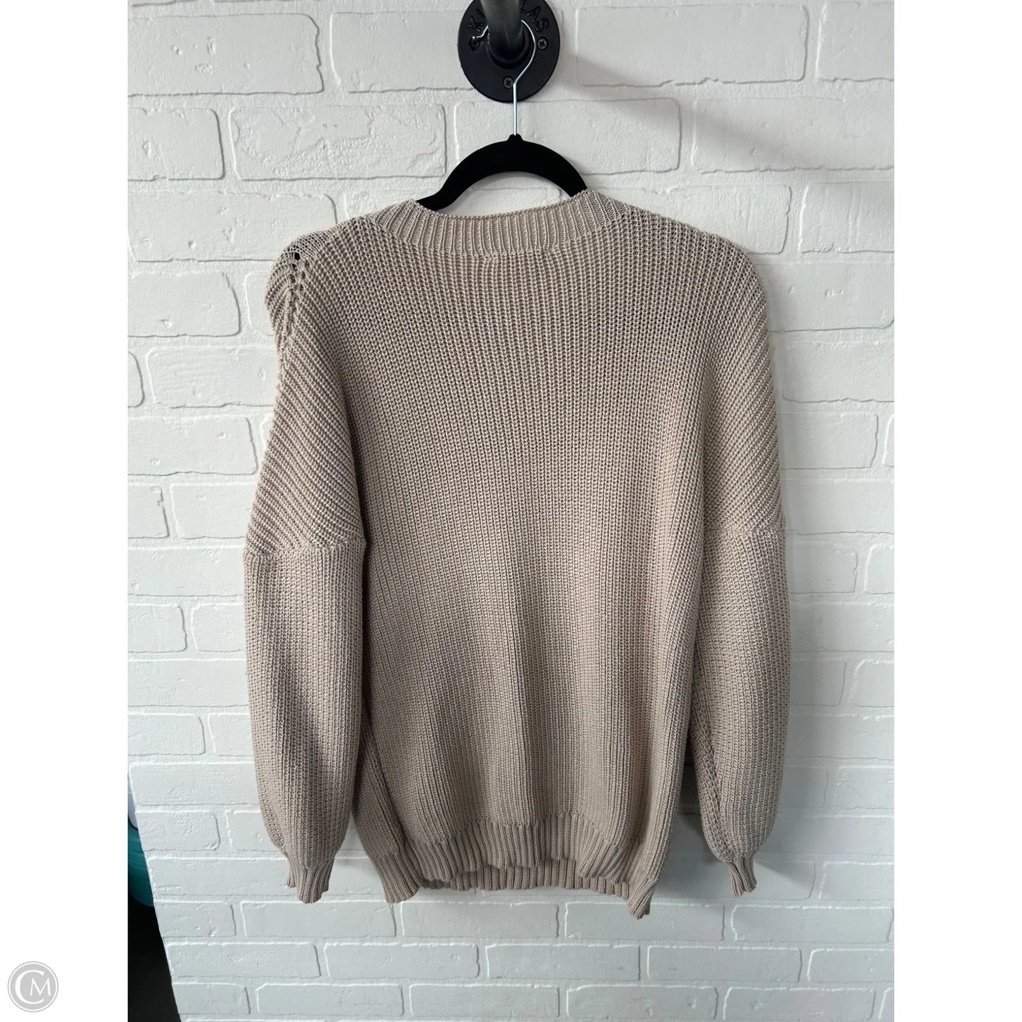 Sweater By Clothes Mentor In Tan, Size: S