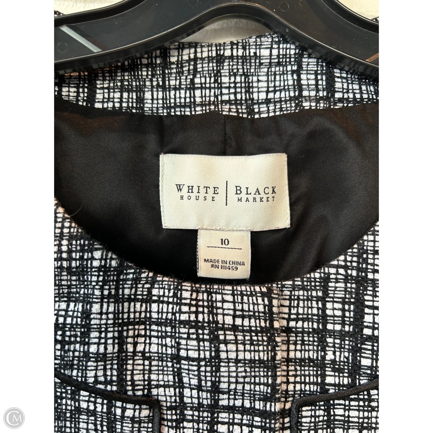 Blazer By White House Black Market In Black & White, Size: M