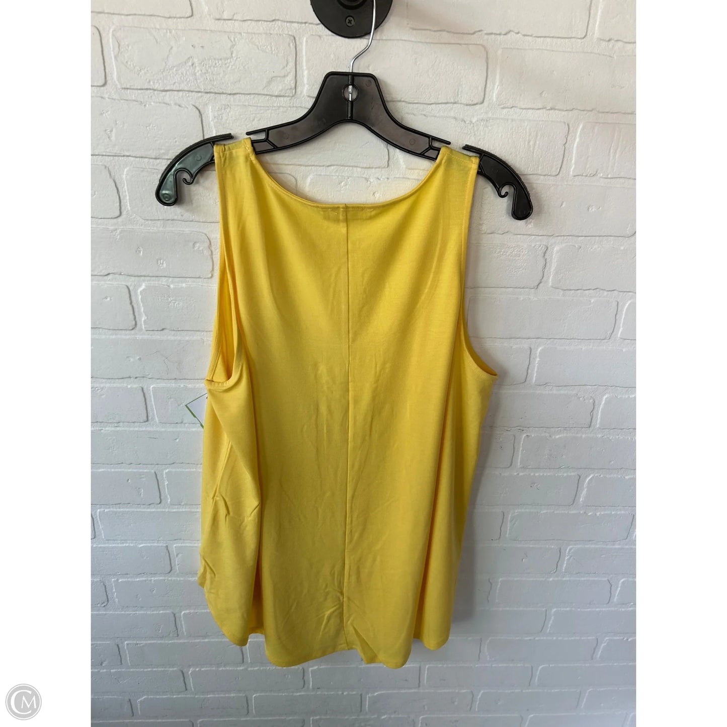 Top Sleeveless Basic By Zenana Outfitters In Yellow, Size: 2x