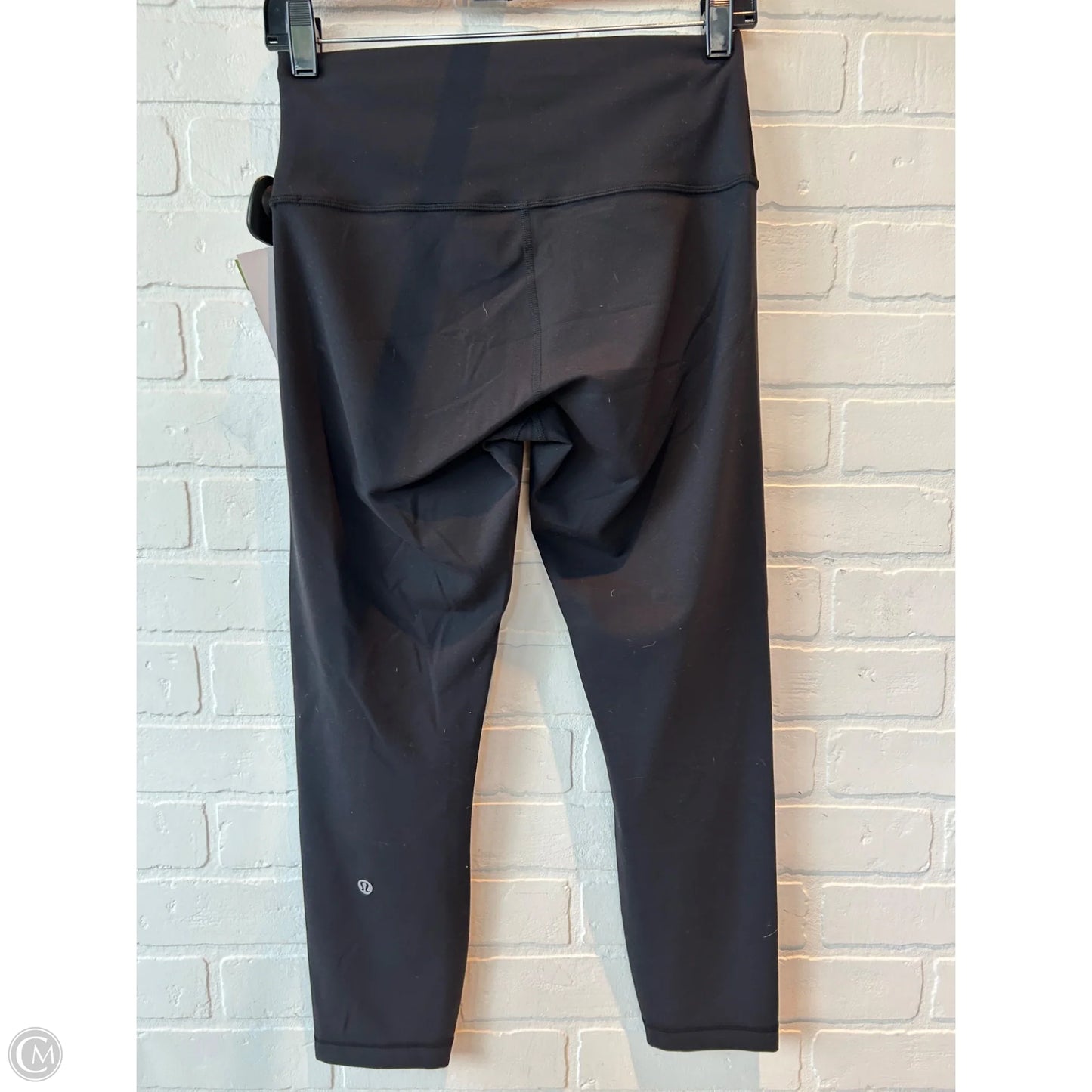 Athletic Capris By Lululemon In Black & Blue, Size: 8