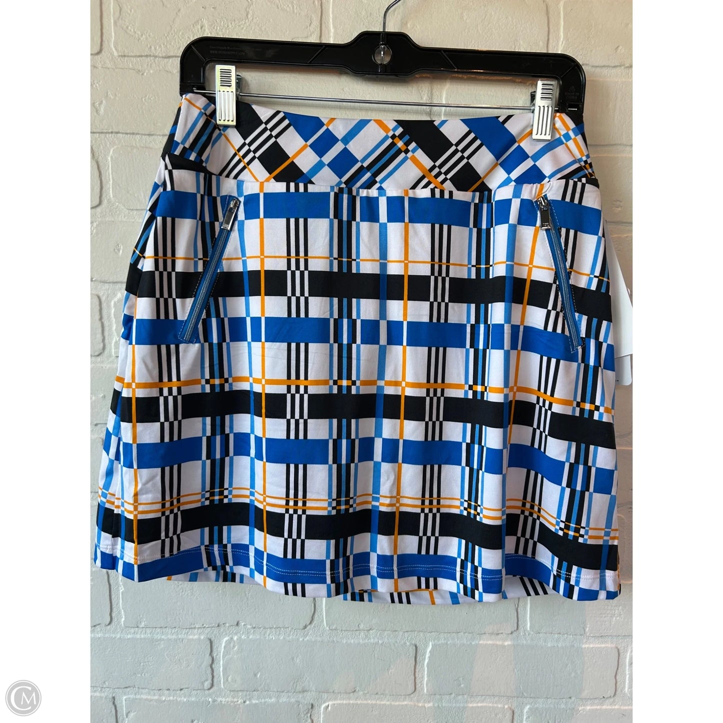 Athletic Skort By Tail In Blue & White, Size: 6