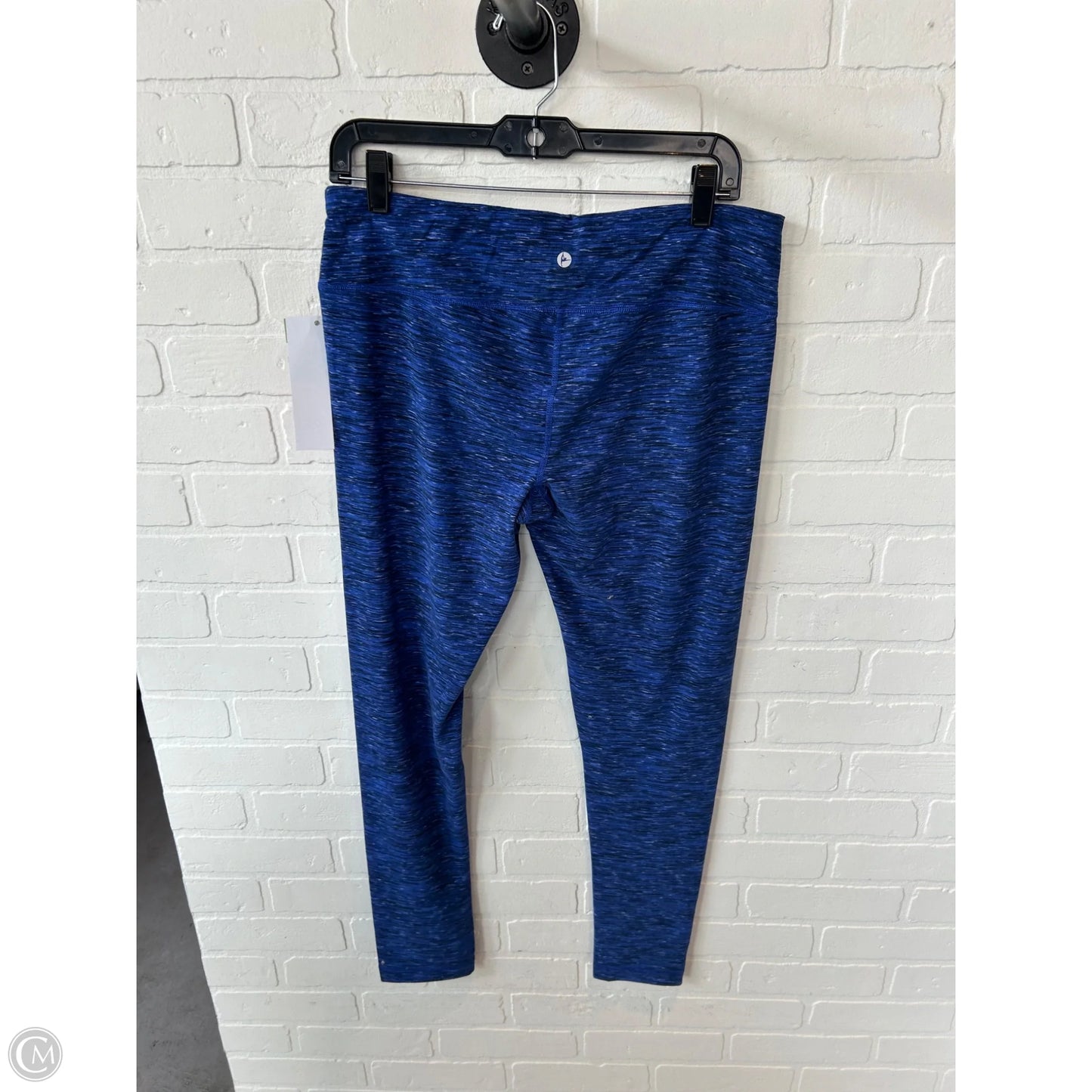 Athletic Leggings By 90 Degrees By Reflex In Black & Blue, Size: 16