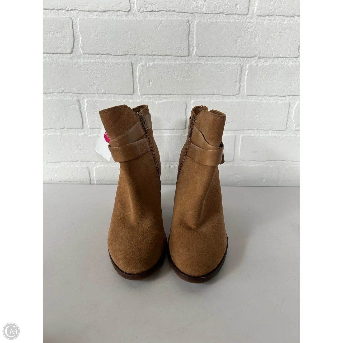 Boots Ankle Heels By Gianni Bini In Tan, Size: 5.5
