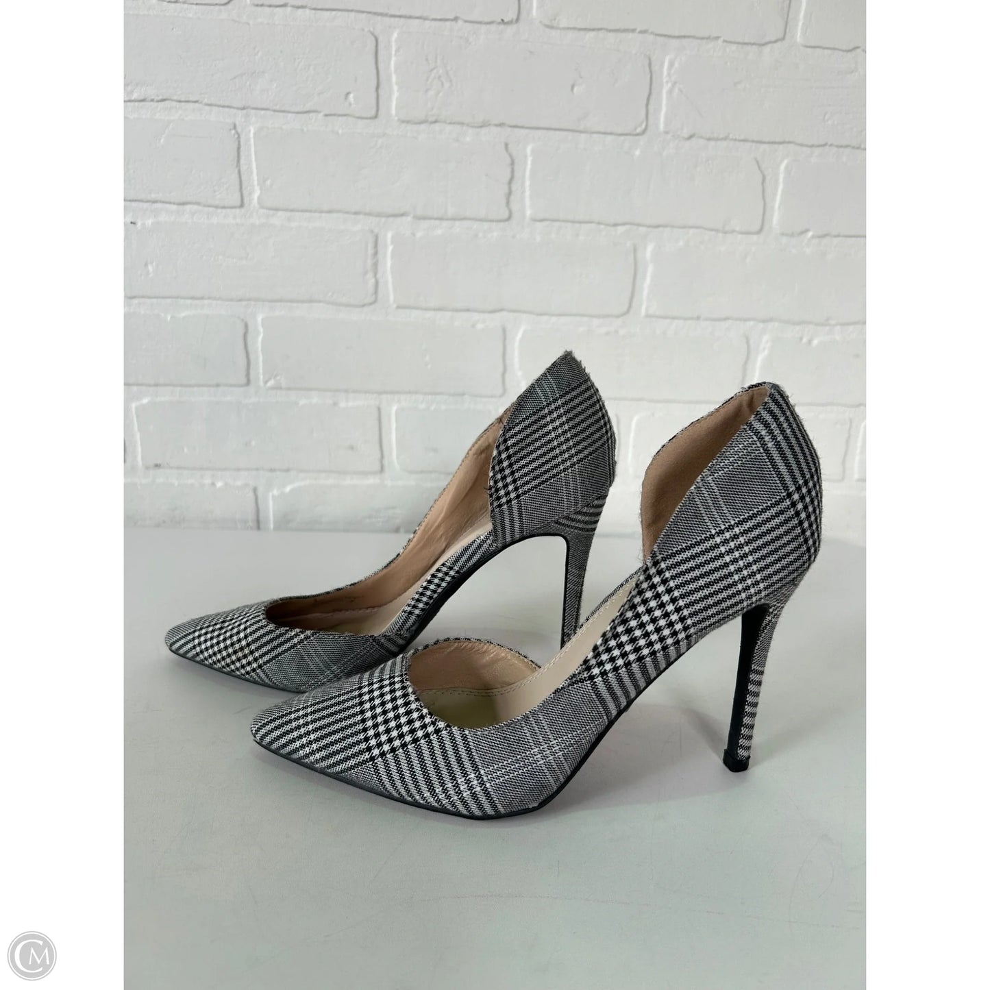Shoes Heels Stiletto By Catherine Malandrino In Black & White, Size: 9