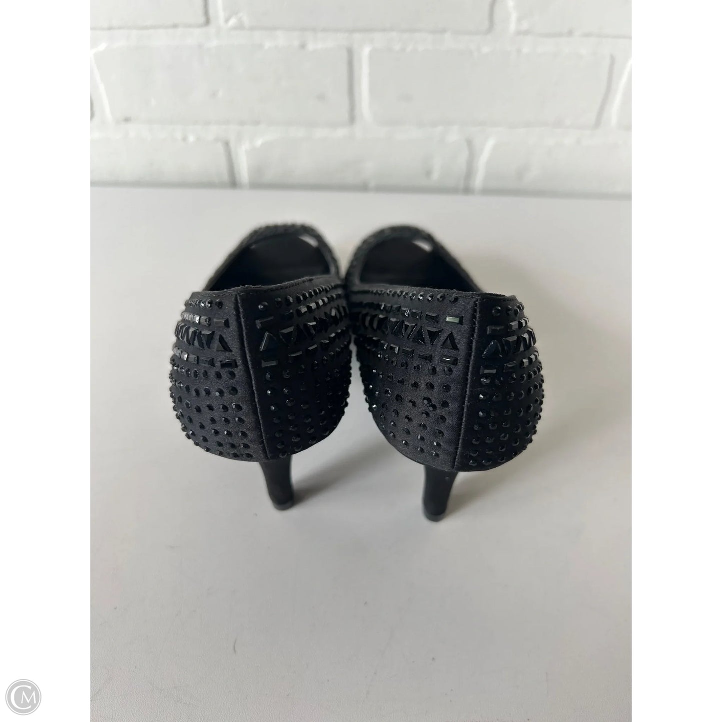 Sandals Heels Stiletto By Kelly And Katie In Black, Size: 6.5