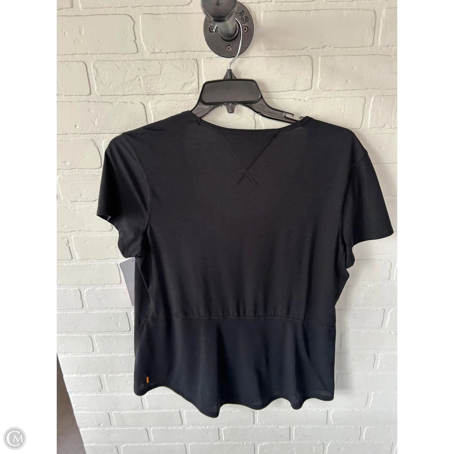 Athletic Top Short Sleeve By Lucy In Black, Size: Xl