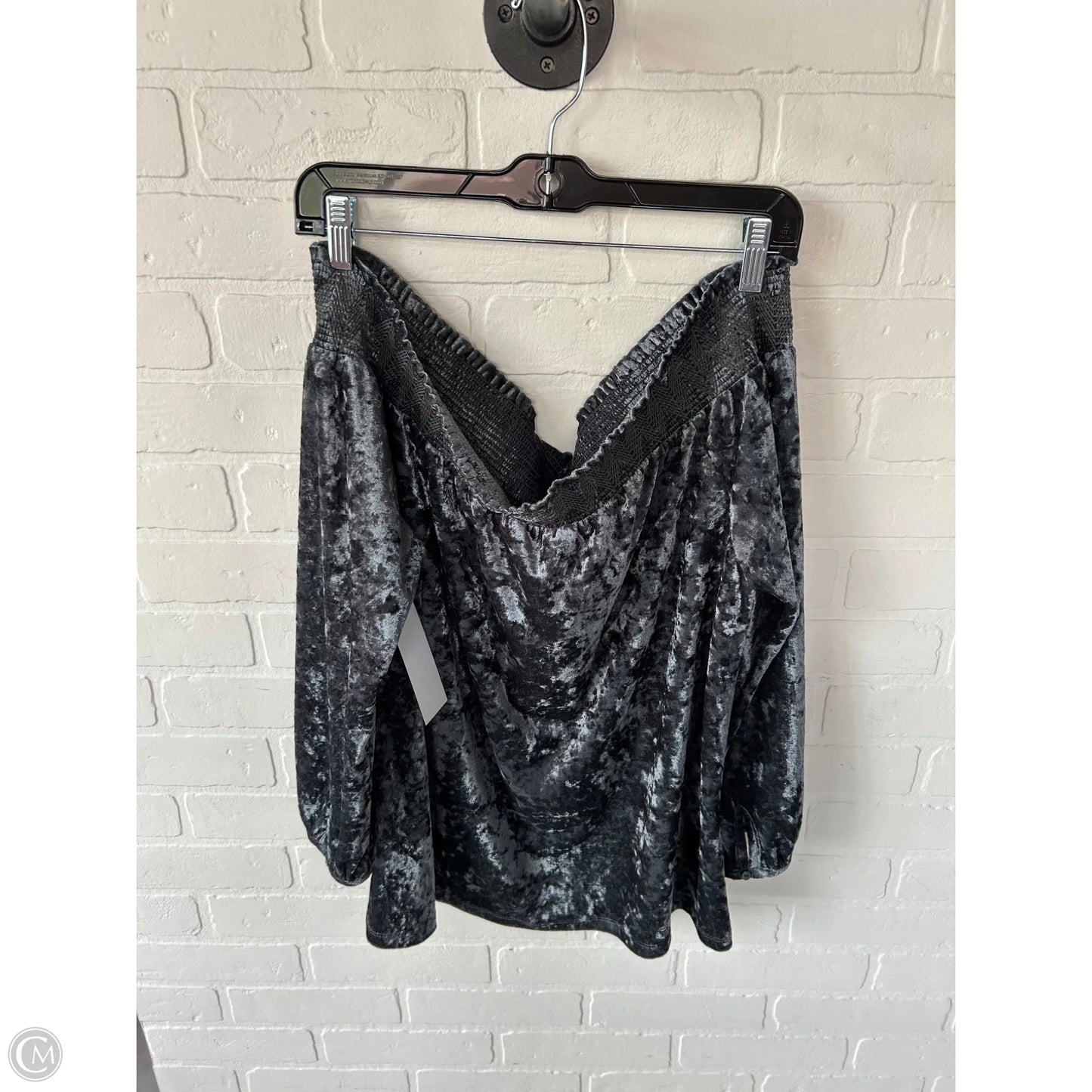 Top Long Sleeve By Lucky Brand In Blue & Grey, Size: L