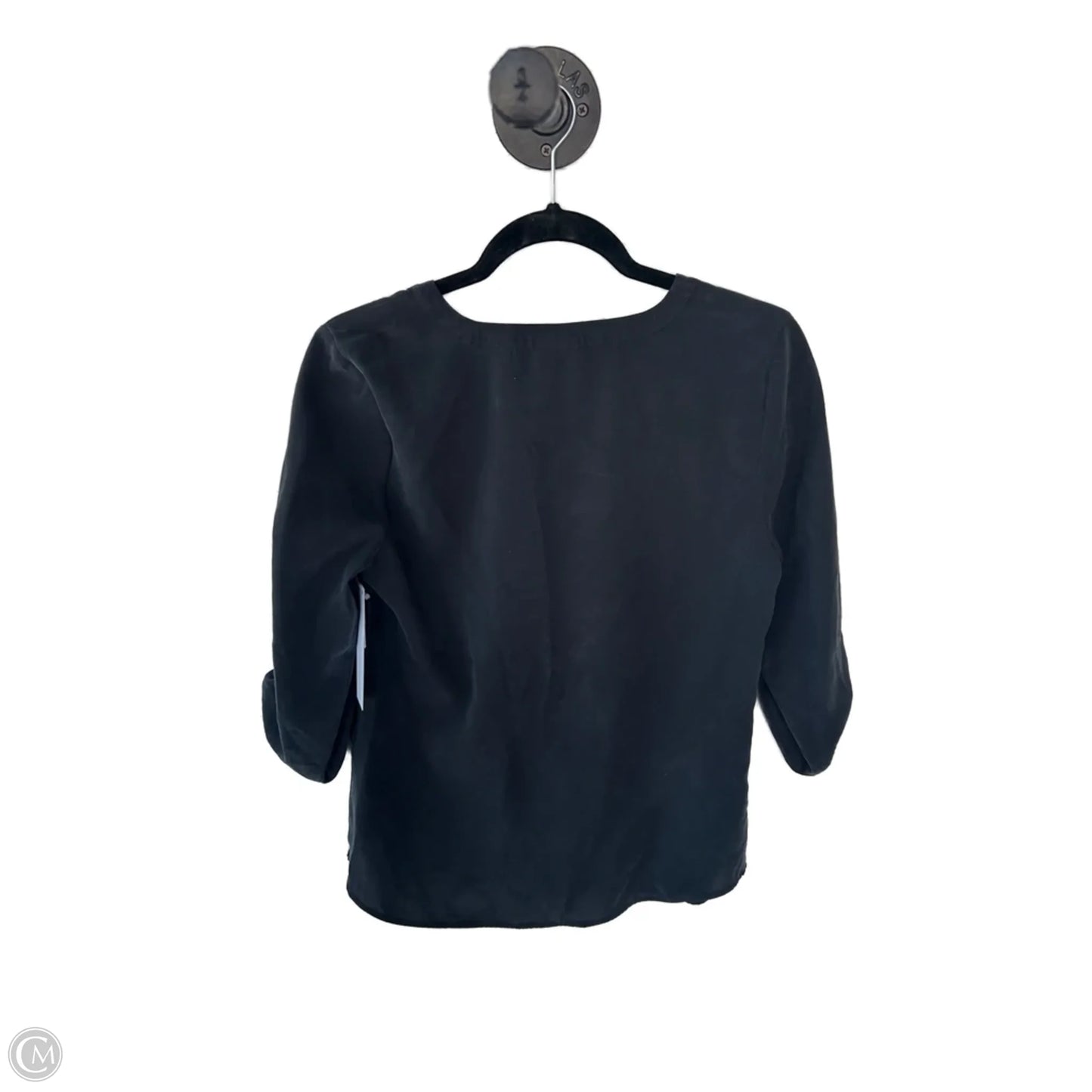 Top 3/4 Sleeve By Chicos In Black, Size: S