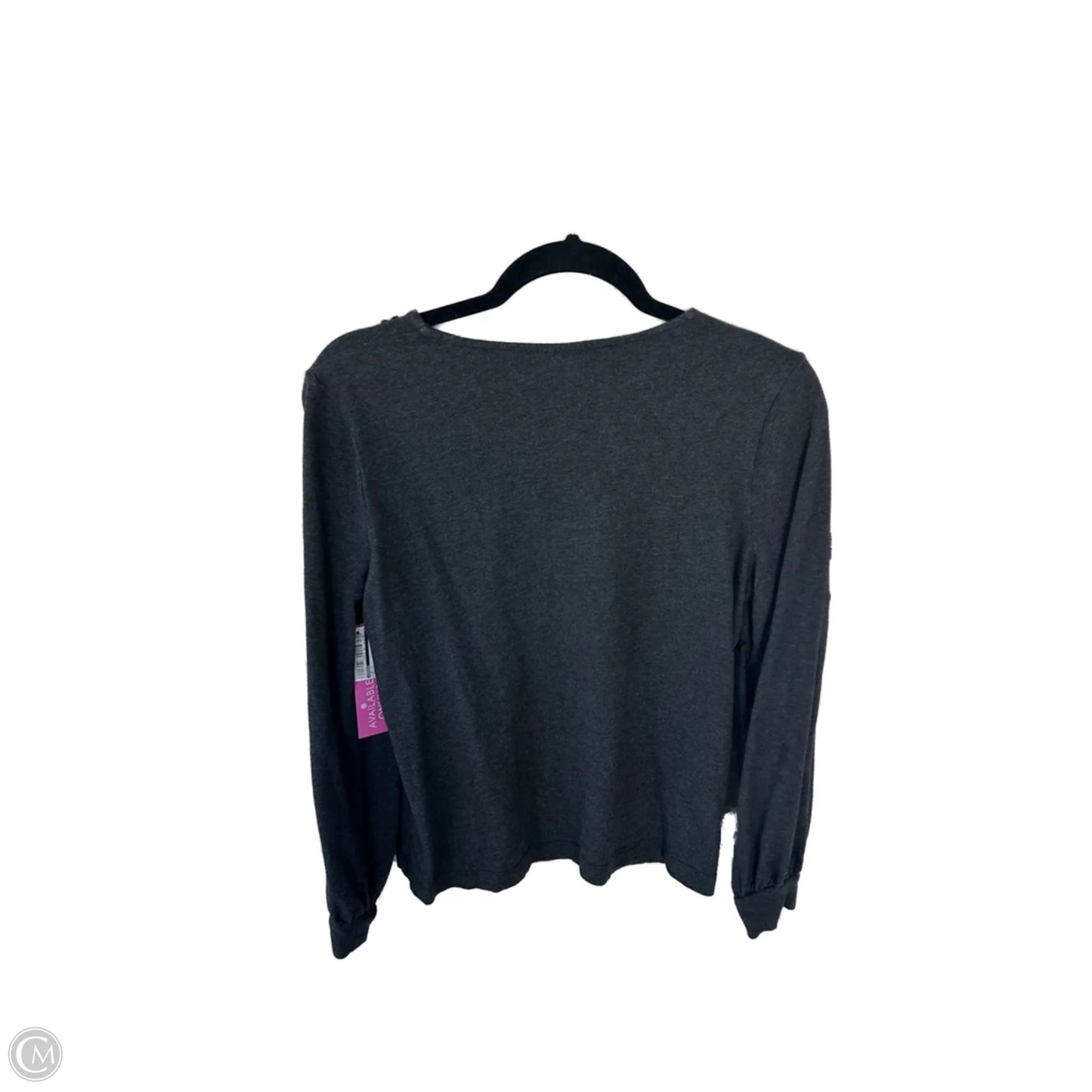 Top Long Sleeve By Chicos In Grey, Size: S
