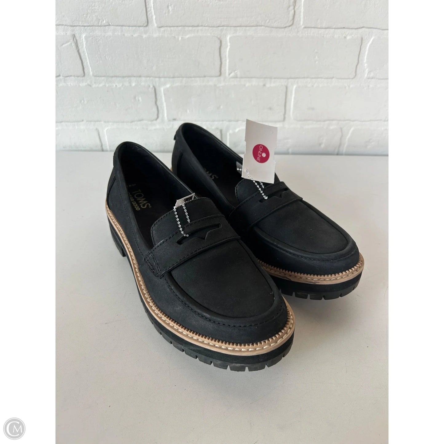 Shoes Flats By Toms In Black, Size: 7.5