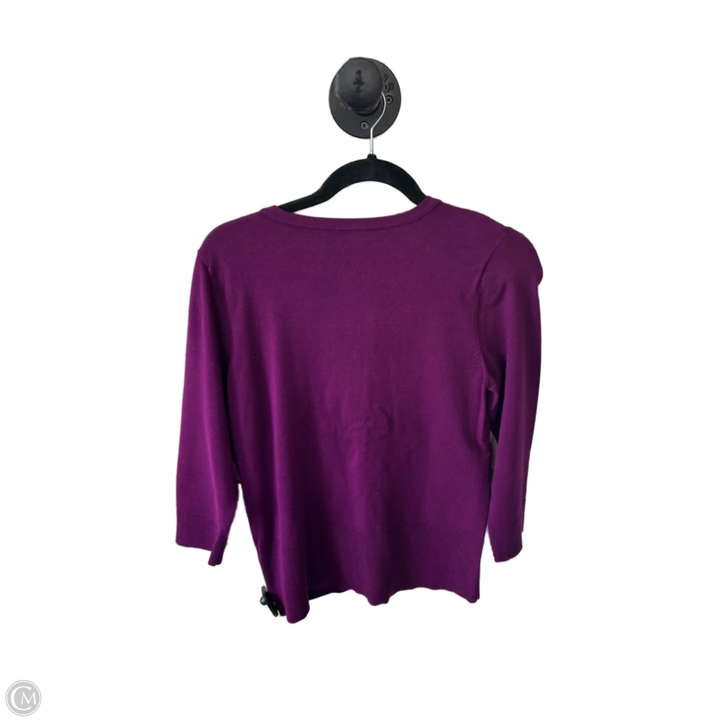 Sweater Cardigan By White House Black Market In Purple, Size: M