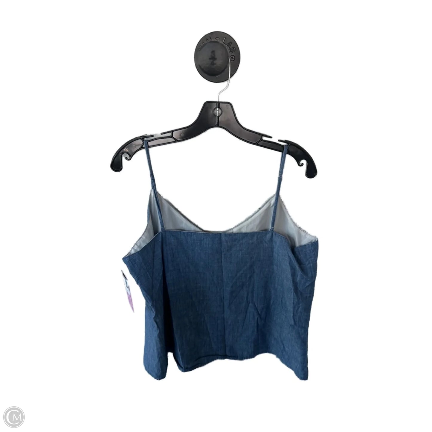 Top Sleeveless By J. Crew In Blue Denim, Size: L