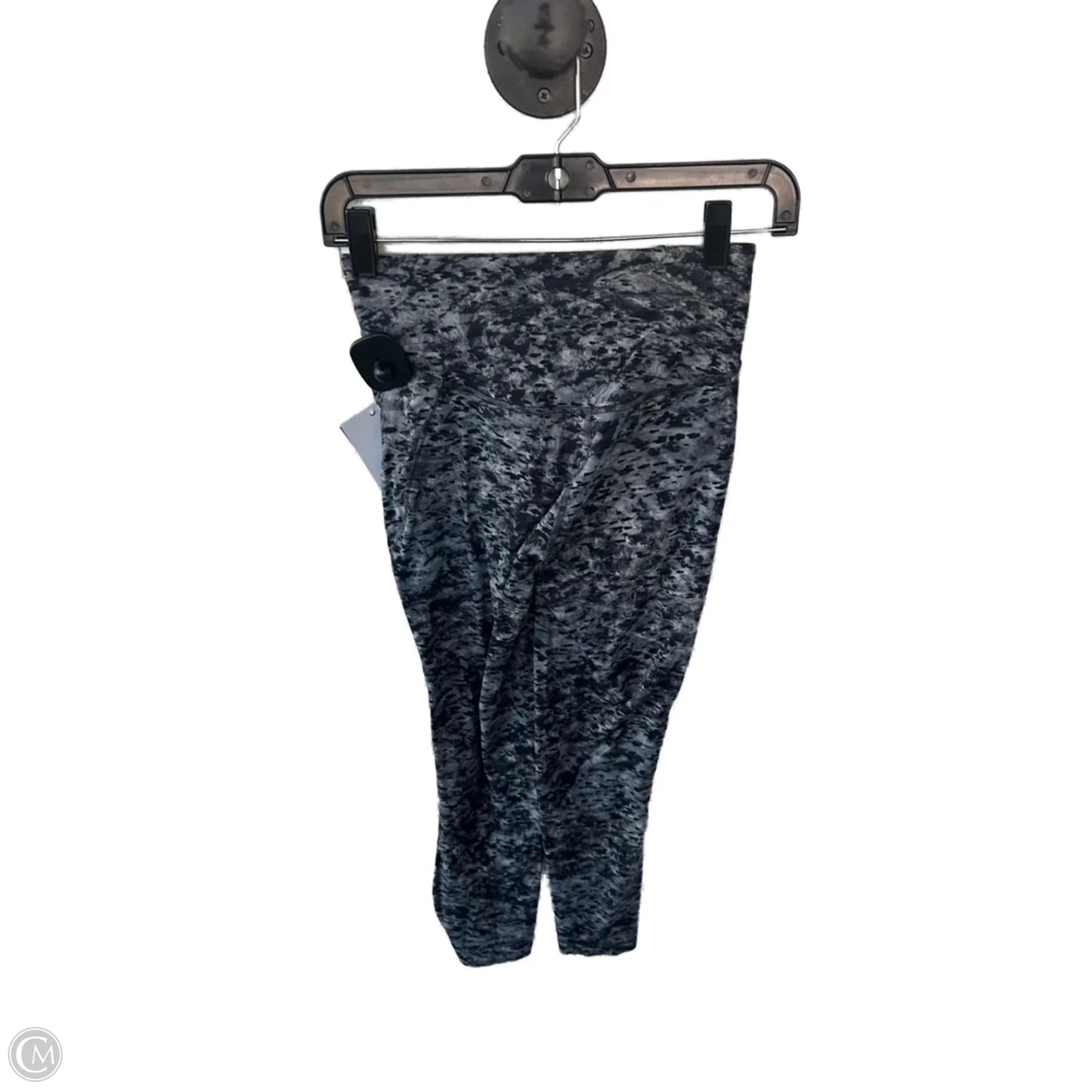 Athletic Capris By Lululemon In Black & Gold, Size: 4