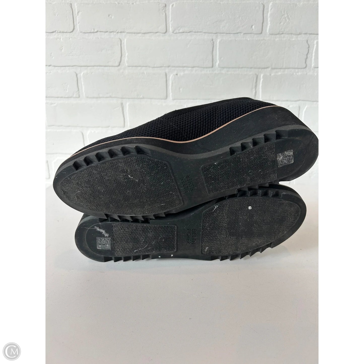 Shoes Heels Wedge By Eileen Fisher In Black, Size: 10