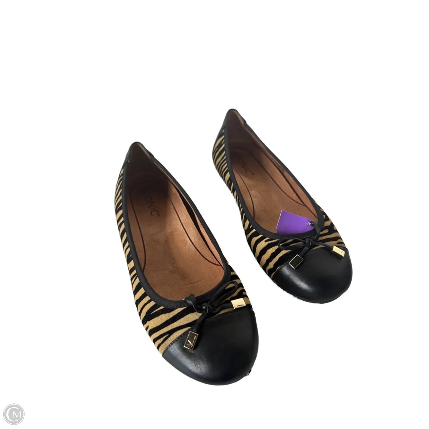Shoes Flats By Vionic In Zebra Print, Size: 8.5