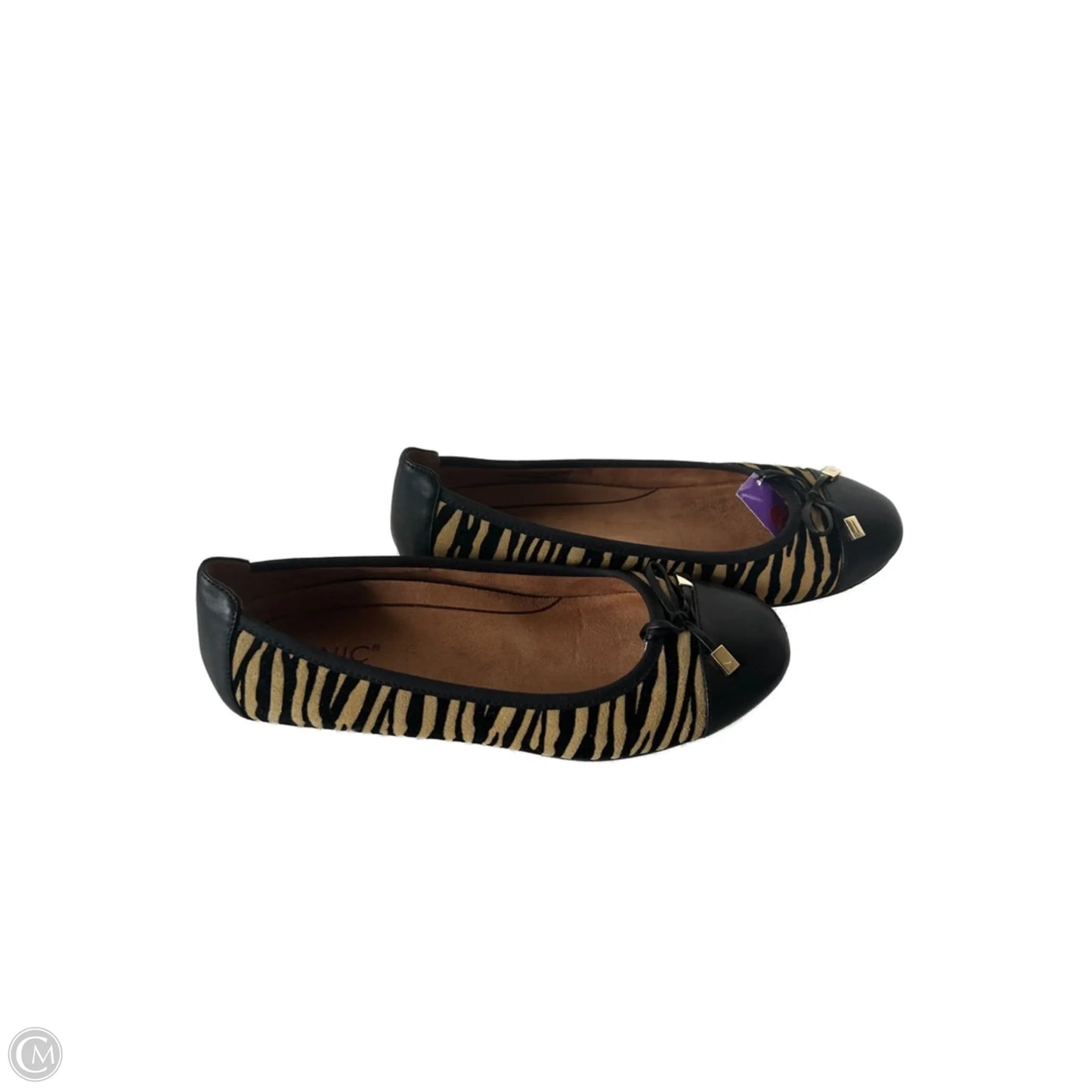 Shoes Flats By Vionic In Zebra Print, Size: 8.5
