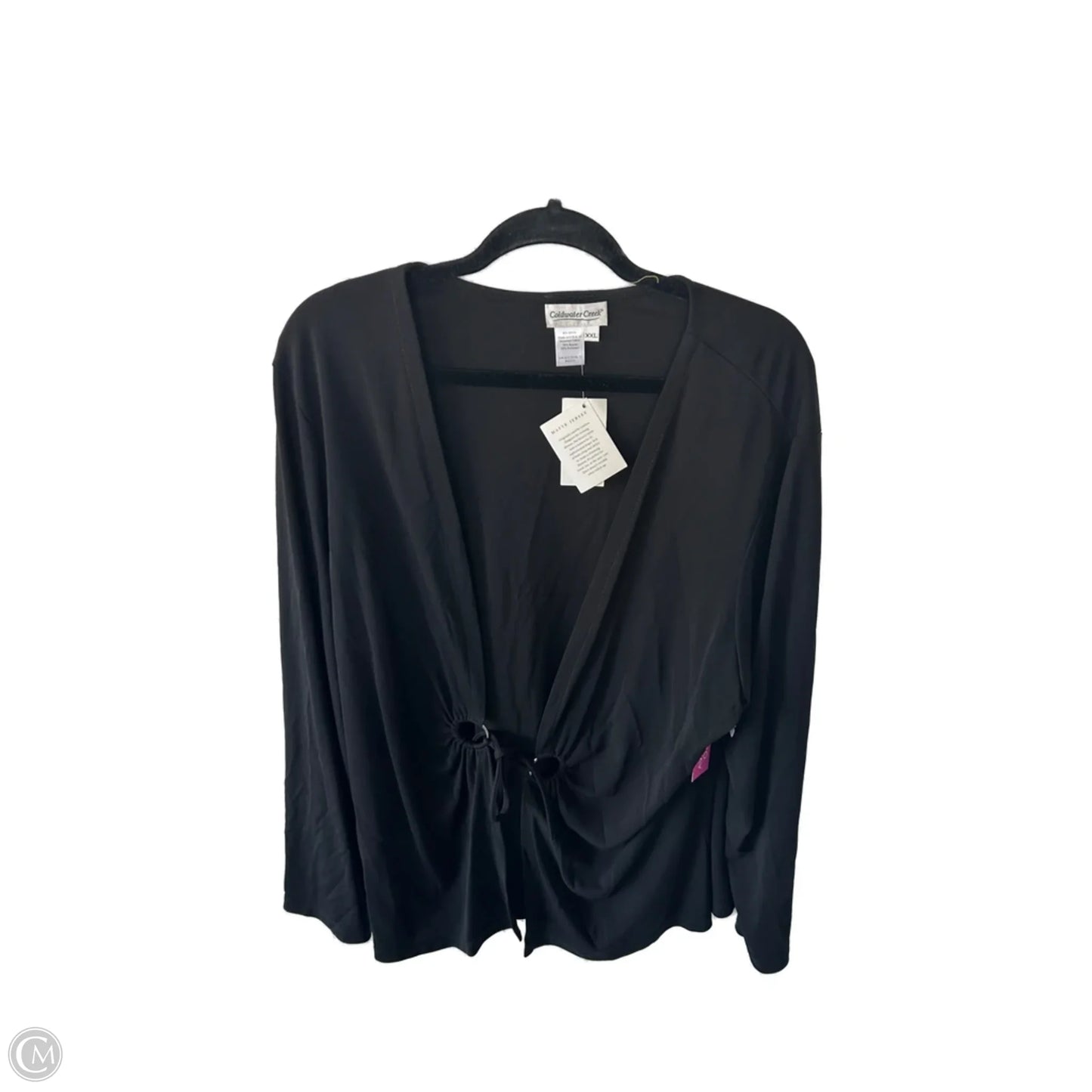 Cardigan By Coldwater Creek In Black, Size: Xxl