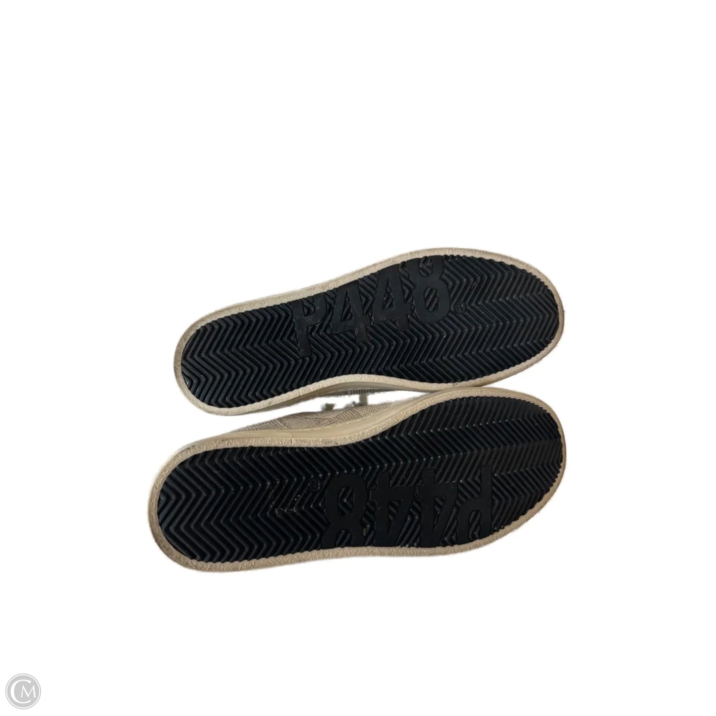 Shoes Sneakers By P448 In Gold & Grey, Size: 10.5