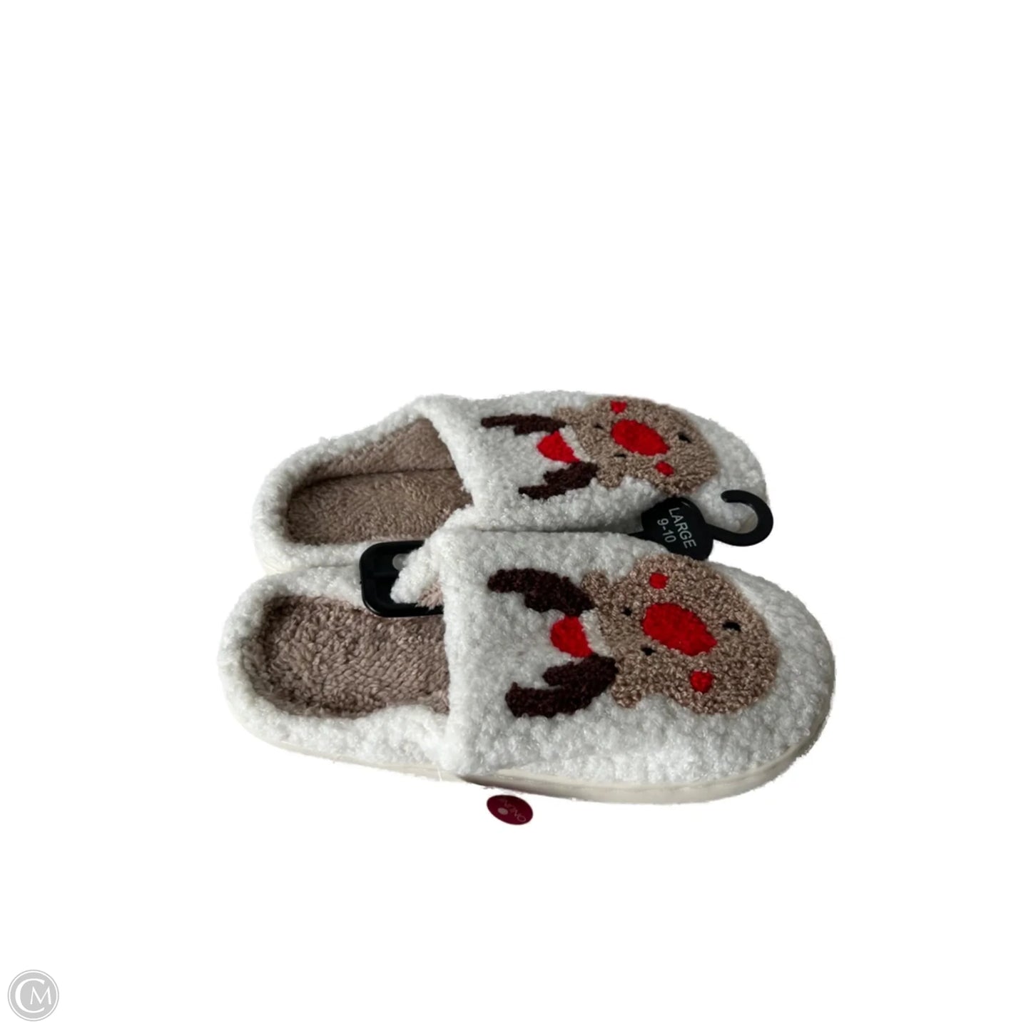 Slippers By Clothes Mentor In Brown & Red